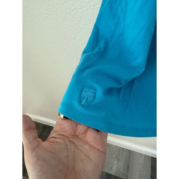 Lilly Pulitzer Blue Basic Scoop Neck Tank Top Size Medium - Picture 5 of 5